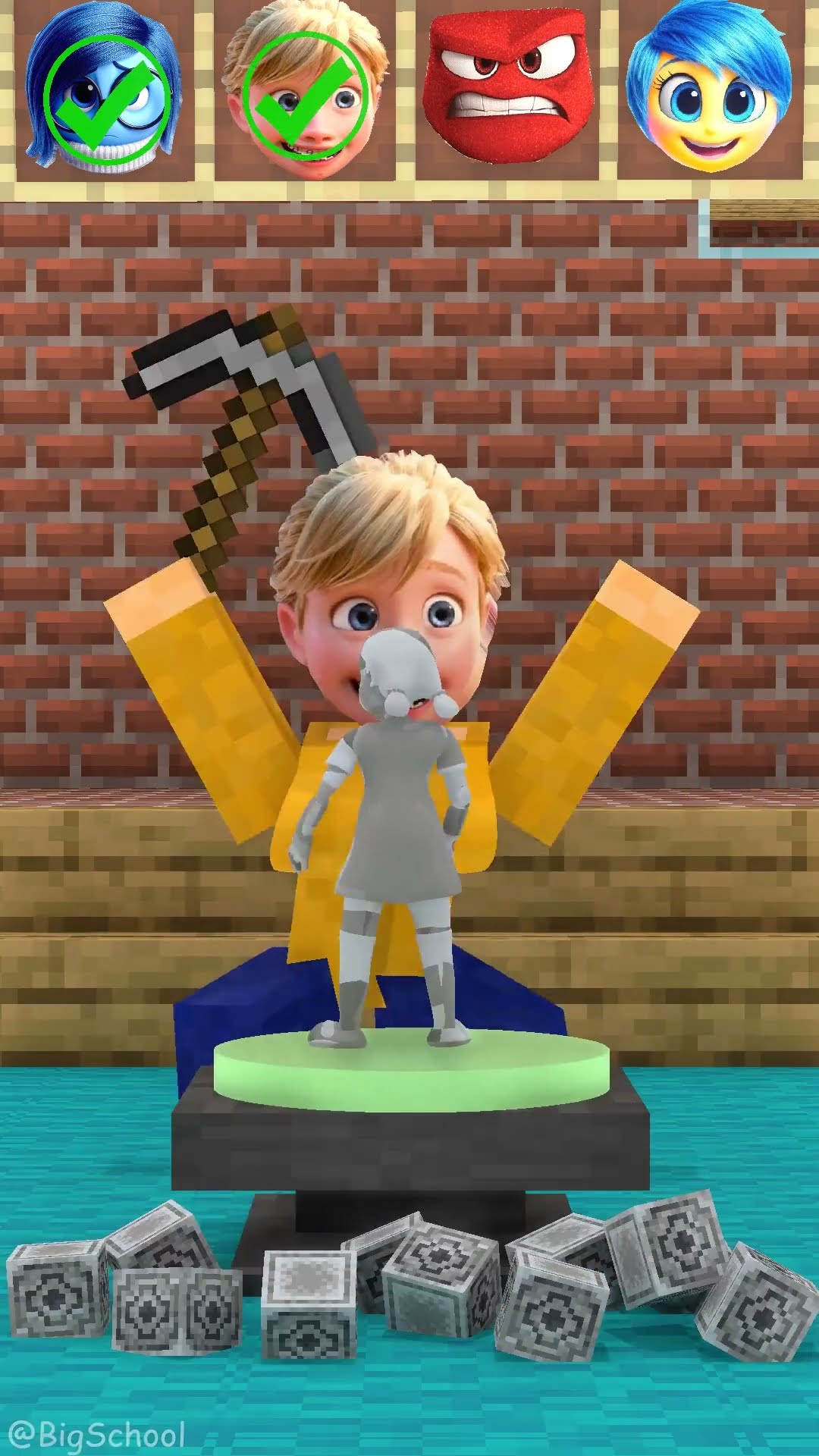 The statue carving challenge with Team Inside Out 2 ?