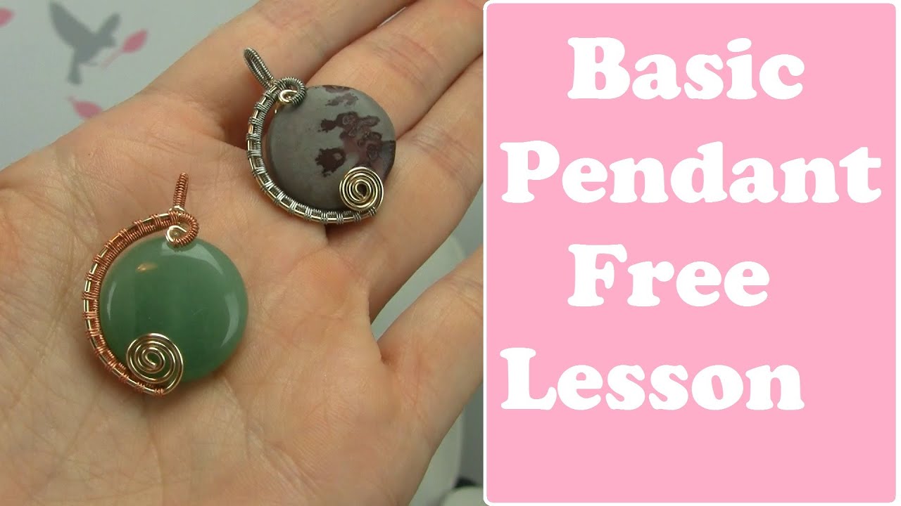 Basic Wire Wrapped Pendant for Beginners (Tutorial, Demo ...