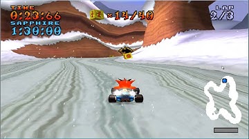 crash team racing ctr blizzard bluff relic race