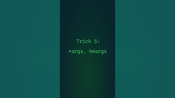 Python Args Trick #python, #coding, #cleancode, #programming, #learnpython, #tricks, #lifehacks