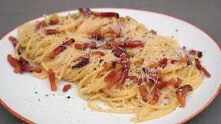 Espaguetis a la carbonara ¡La receta auténtica!