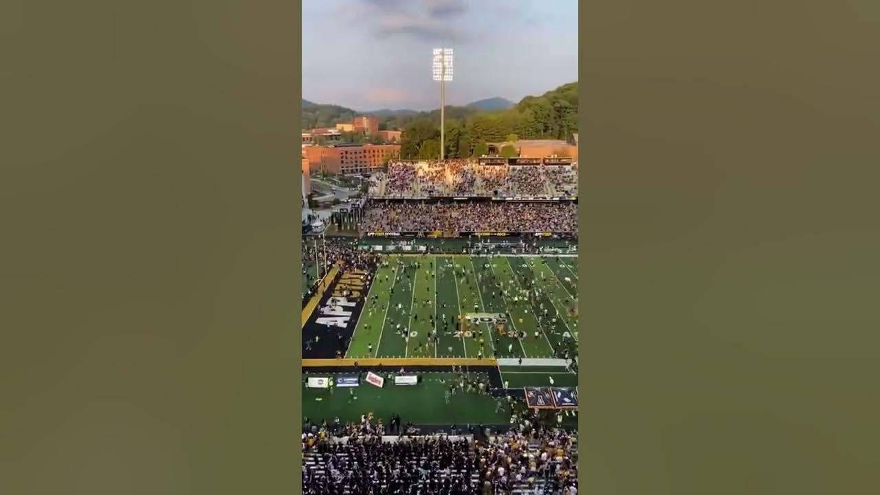 App state Hail Mary pass and storming the field vs Troy YouTube