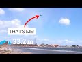 332 meter high jump in 55 knots of wind