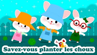 Savez vous planter les choux 🥦🥦🥦 Petites comptines pour bébé avec paroles