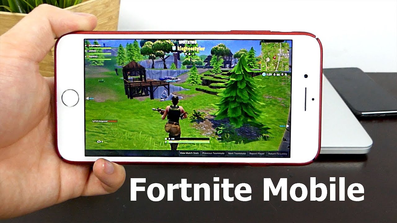 Fortnite Mobile Gameplay on iPhone 7! Invitation, Graphics ...