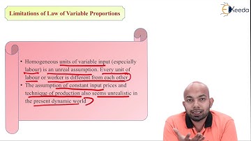 Limitations of Law of Variable Proportions - Theory of Production and Cost - CS Foundation