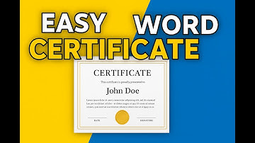 Certificate Design in Microsoft Word | How to Make Certificate Easily (Bangla Tutorial) |  IQRAMUL
