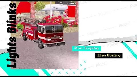How Turn on Vehicle Lights Blinks Like Siren Flashing SAMP Pawn Scripting UpdateVehicleDamageStatus