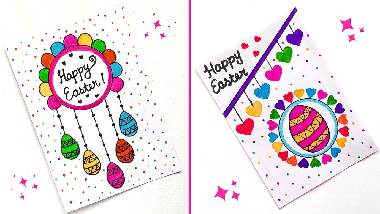 2 Easter Greeting Card | Easy and Cute Easter Greeting Card | How to ...