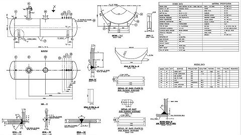 How to read a pressure vessel drawing  tutorial For beginners