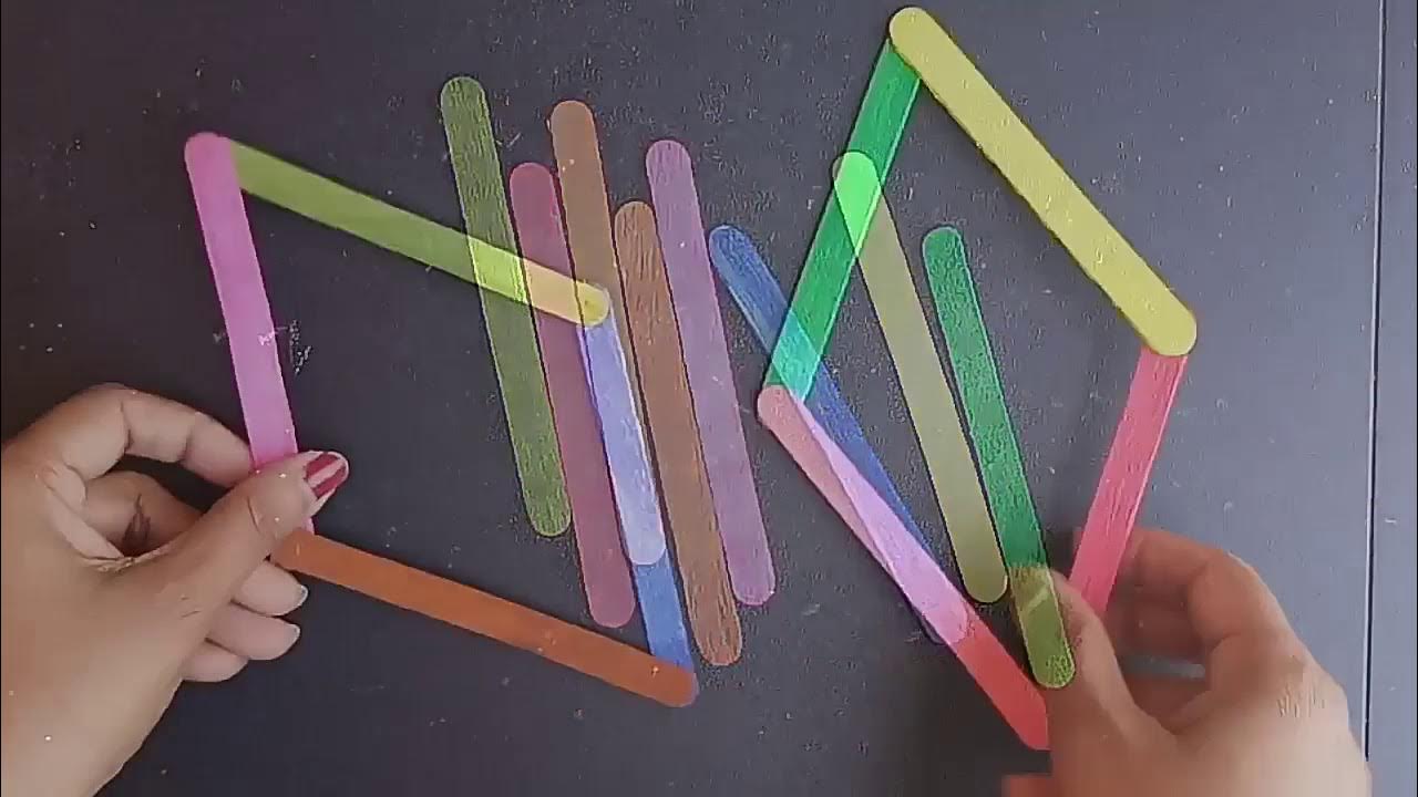 How to Make Pop Sticks/Popsicle Paper KitesDIY Pongal Decoratorations