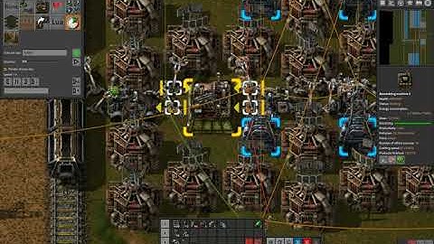 Factorio - Inserter clocking in action