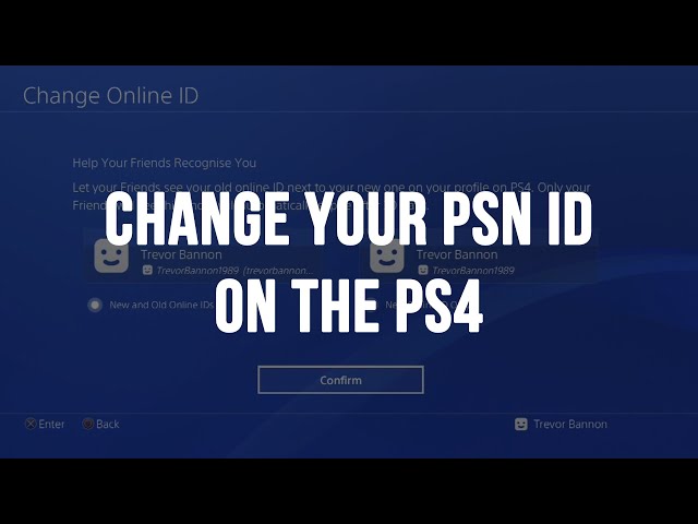 PlayStation Change Online ID V2