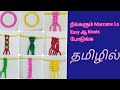  basic macrame konts for beginners  tamil