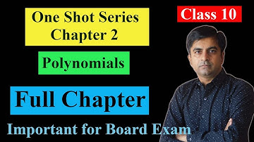 One shot revision of class 10 maths chapter 2 Polynomials Mind Map English Medium
