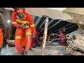 Rescue teams search for survivors after school collapse in Indonesia