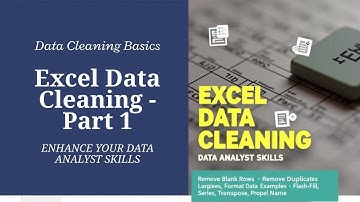 Excel Data Cleaning for Data Analysts | Part 1: Removing Blank Rows, Duplicates & Formatting