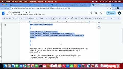 Java Coffee to Code - 7 | Solution to First Assignment and little showoff