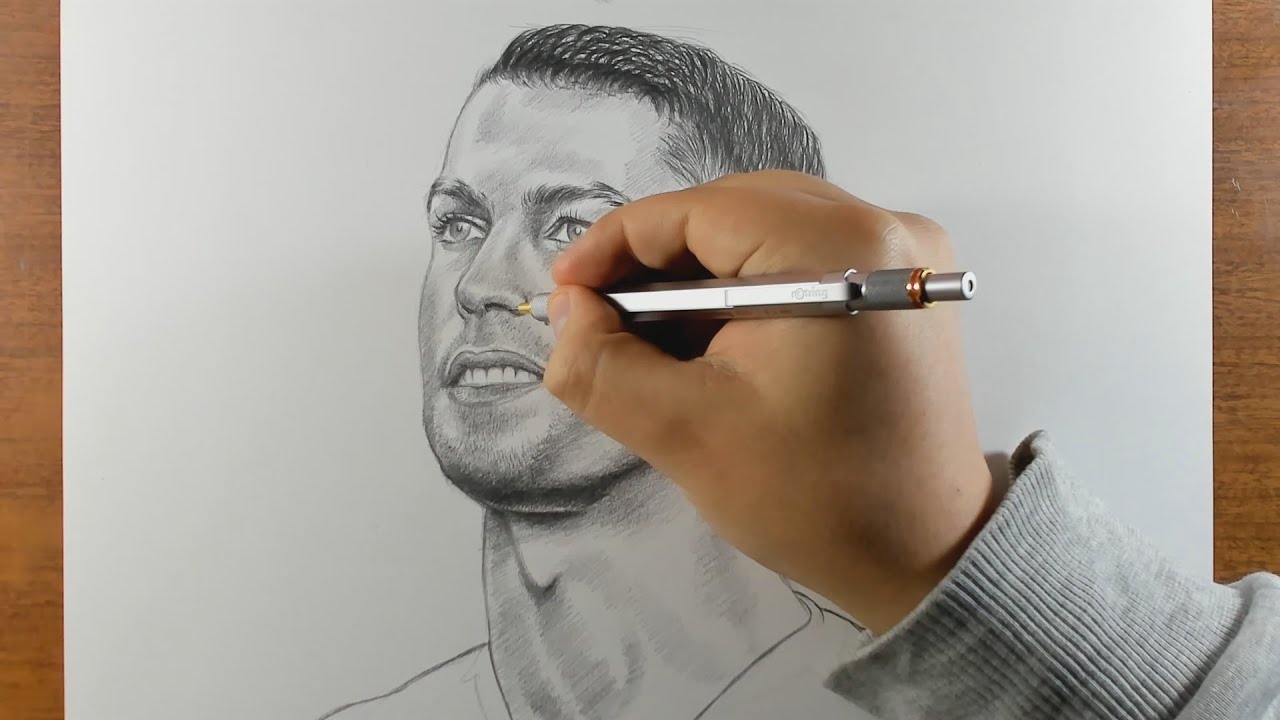 Cómo Dibujar a Cristiano Ronaldo a Lápiz Paso a Paso - thptnganamst.edu.vn