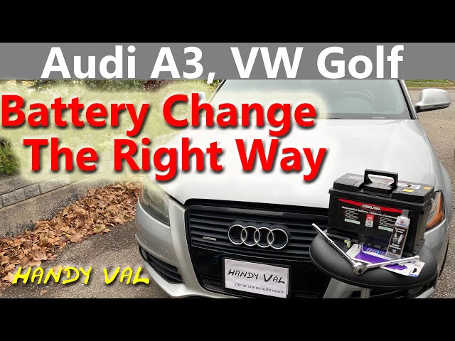 Audi A3,Volkswagen Golf Battery Change - DIY Step by Step