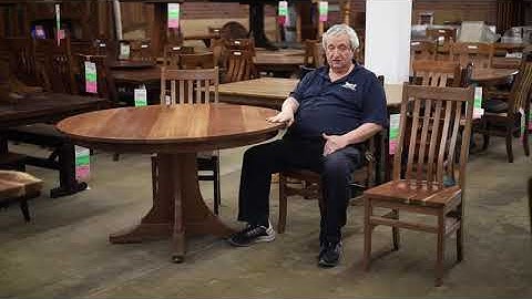 54" Round Walnut Dining Table 100% Solid Wood