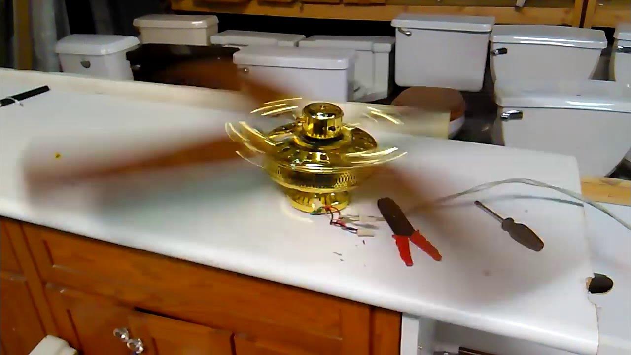 42" Polished Brass Kmart Alaska Ceiling Fan YouTube