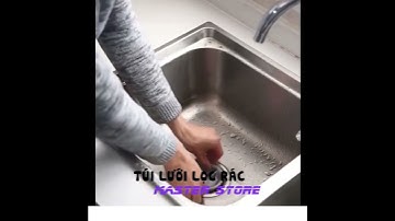 Túi lọc rác bồn rửa chén bát, túi lưới vải tự phân hủy có chun – Thùng 200 túi