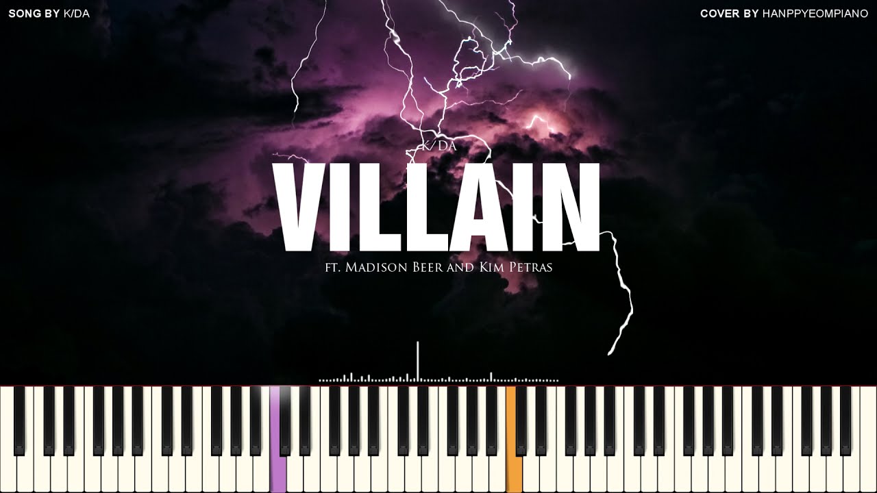K/DA - VILLAIN ft. Madison Beer and Kim Petras [PIANO COVER]