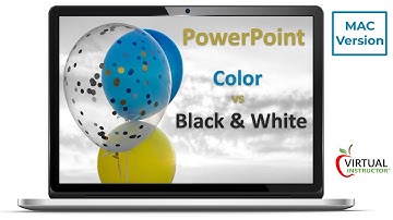 How to Print in Color or Black & White in PowerPoint   MAC Version