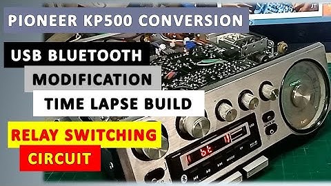 PIONEER KP500 USB BLUETOOTH MODIFICATION│CONVERT CASSETTE TAPE PLAYER to BLUETOOTH│RELAY SWITCHING