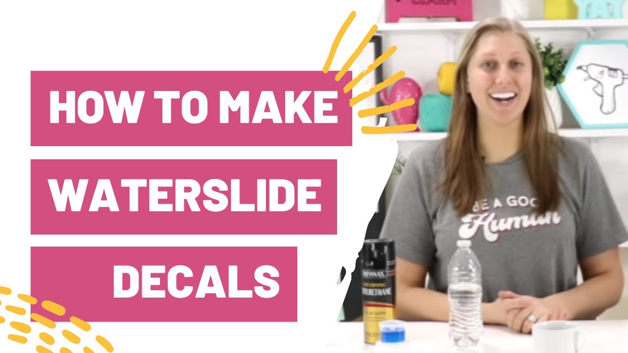 How To Make Waterslide Decals - Youtube