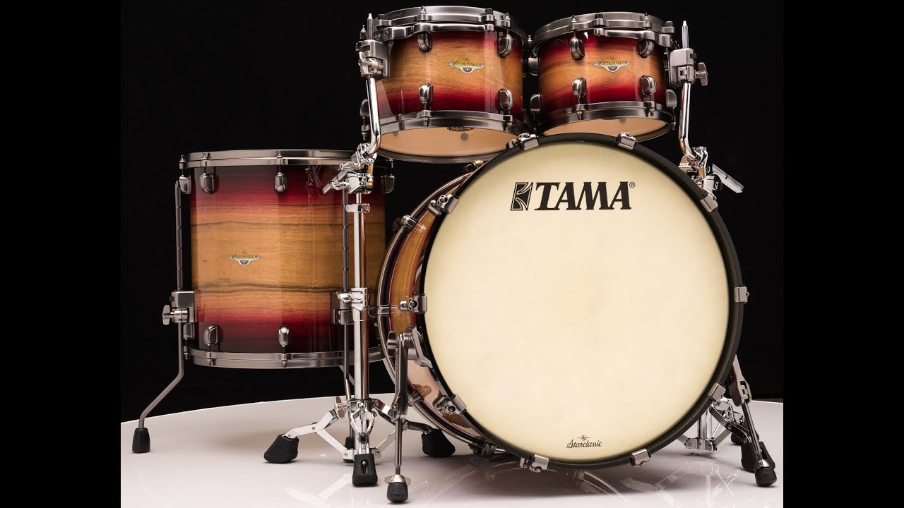 Tama Starclassic Maple Exotix 4pc Shell Pack Ruby Pacific Walnut Burst