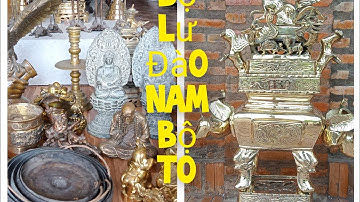 Lư Đào Nam Bộ To Khủng _ Tượng Đồng Sư Tử Pháp _ Bộ Còng Chiên. Trưa 05/6#đồcổ #đồcũ #đồxưa #lưđào