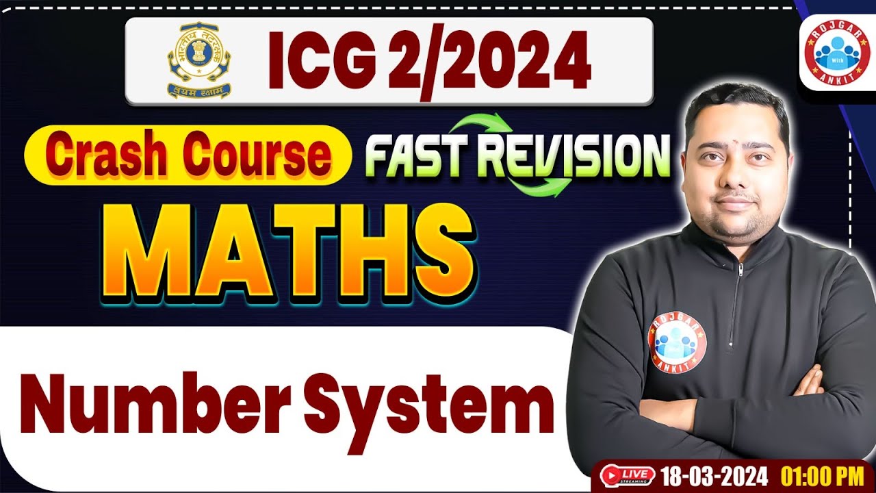 Icg Numbers ICG 02/2024 | ICG Maths Crash Course, Number System, ICG Maths Fast ...
