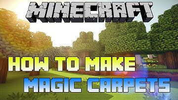 Minecraft PS3 - How to Make Magic Floating Carpets (Carpet Glitch in Minecraft PS4 and Xbox One)
