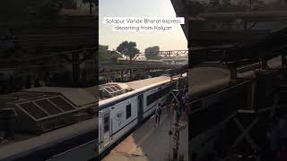 Ready to depart | 22225 Vande Bharat express from Kalyan #shortsfeed #speed #vandebharatexpress
