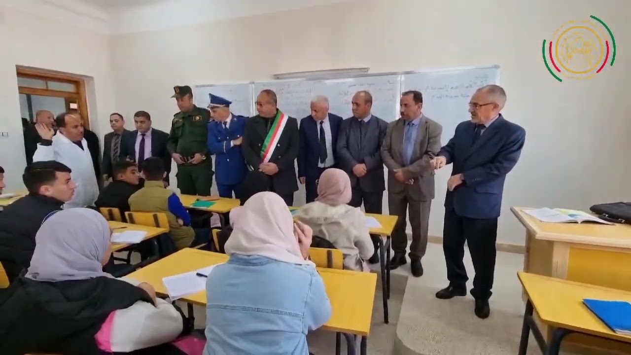 والي ولاية بسكرة السيد لخضر سداس يشرف على افتتاح اكمالية ببلدية  فوغالة