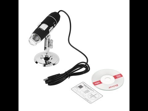 Цифровой Микроскоп USB 1000X, распаковка, установка, тестирование