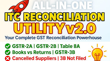 Pro ITC Reconciliation Utility v2.0 | Free Excel Tool for GSTR-9 Working (2025 Update)