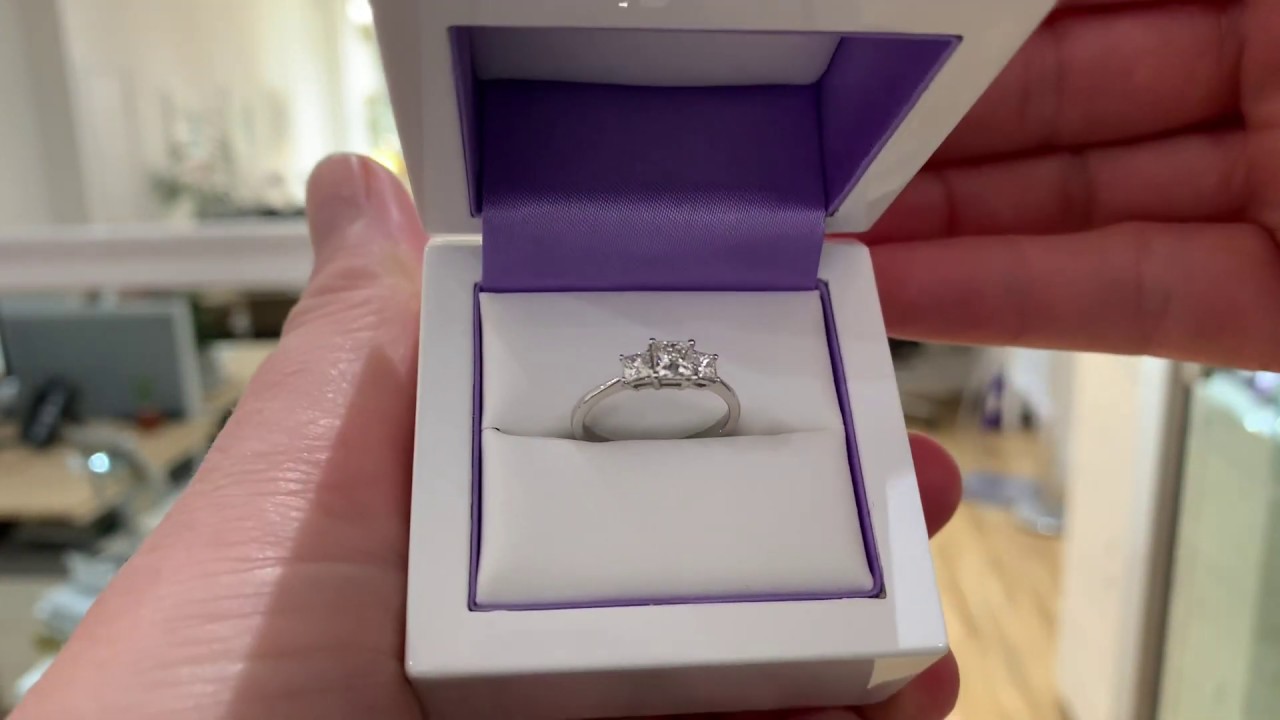 Princess Cut Engagement Ring In Box