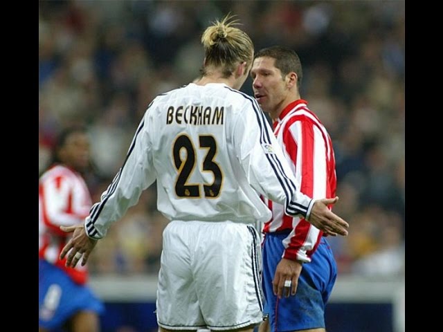David beckham vs Atlético Madrid II II Real Madrid 2003-2004-Man of the  match - YouTube