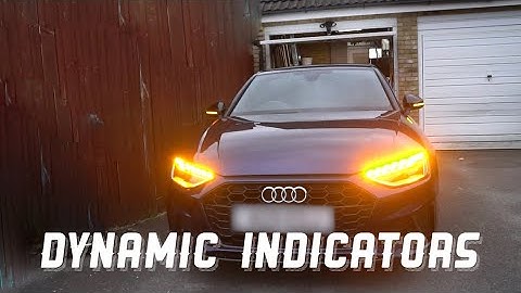Audi A4 B9 Dynamic Indicators Install