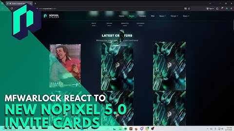 mfWarlock React to New Nopixel 5.0 Invite Cards | Nopixel