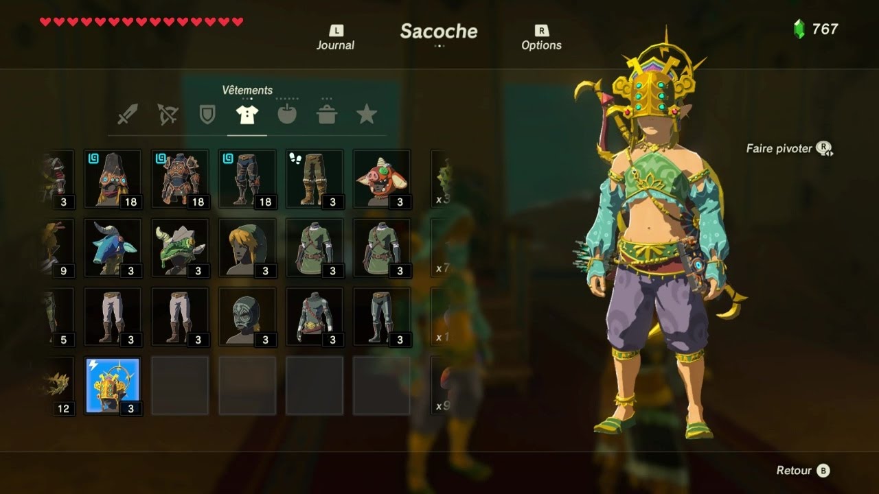 Zelda Breath Of The Wild #39 avoir le masque du tonnerre - YouTube
