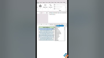 How to get domain (gateway) from Email Address - Excel Tips & Tricks 📧🔍