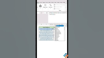 How to get domain (gateway) from Email Address - Excel Tips & Tricks 📧🔍