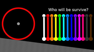 Escape Monter Circle + Fight The Worm - Marble Race in Algodoo