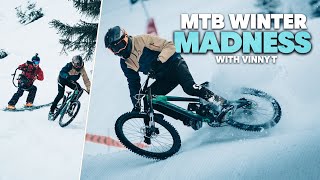 MTB Ripping through SNOW & ICE with Vinny T | Behind the Scenes of The Old World