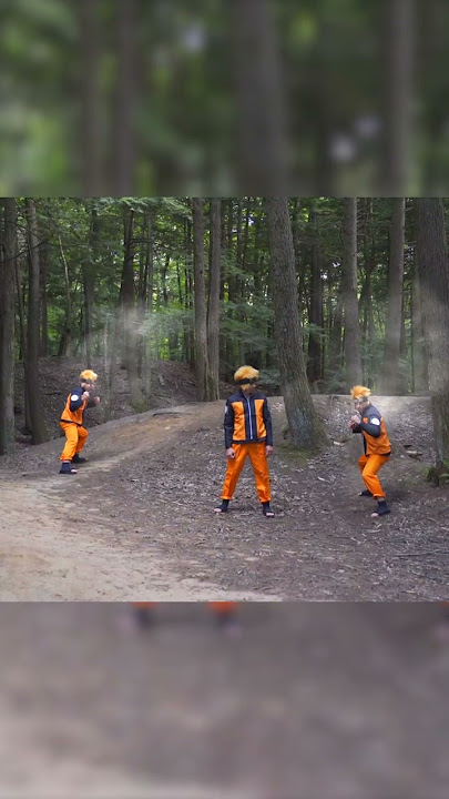 Naruto's Shadow clone jutsu in real life! #shorts