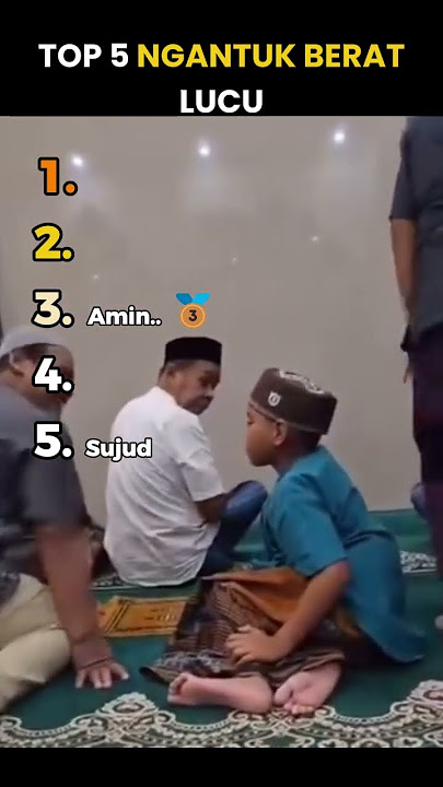 Top 5 Moment Ngantuk Berat Lucu #shorts
